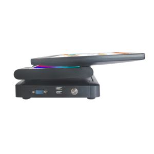 15.6 Inch POS Machine With External Thermal Printer And Dual Screens For Coffee