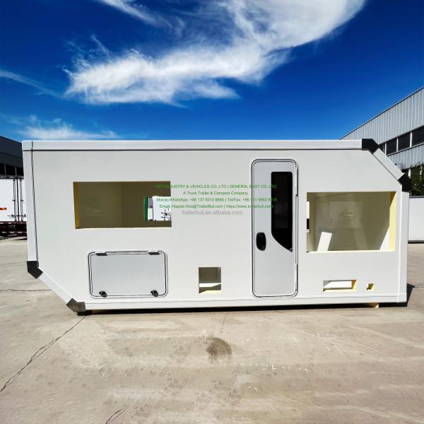 Windows 2x 800 x 1200 mm Camper Shell for FUSO 4x4 Motorhome and Camper Trucks in White