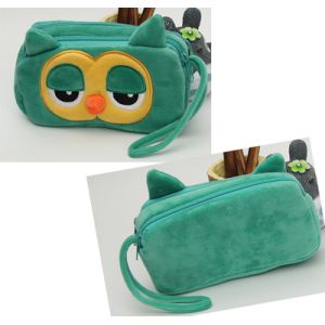 Fashion Cartoon Characters Red and Blue Plush Pencil Pouch Pencil Case For