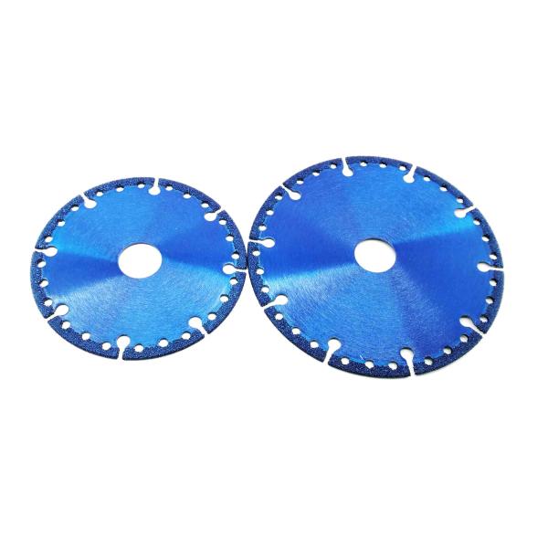 vacuum brazes metal cutting diamond saw with universal cutting purpose, rescue purpose diamond circular blade