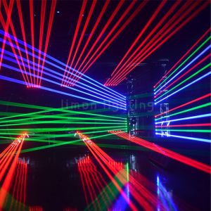 Dj Lights 6 Eyes 500mw RGB 3in1 Full Color Moving Head Laser Light Bar Crutain