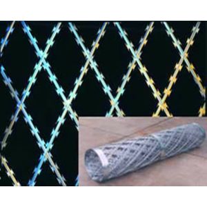 ISO Razor Type Wire Spike Steel Material And 140 Sharp Points Per Metre