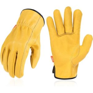 Tear Proof Hand Leather Gloves Dexterity Easy On And Off S - XL Size