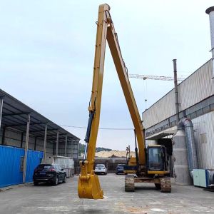 Max Dig Depth 15410 Mm Q345B Q690D Excavator Long Boom With 600 Mm Track Shoe