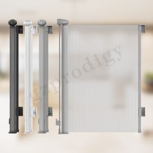China Prodigy Indoor Outdoor Retractable Gate Wall To Banister Retractable Gate Extendable Safety Gate For Dogs on sale
