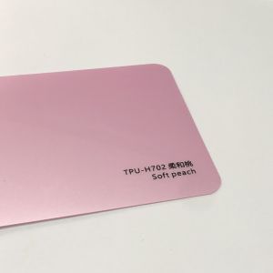Self Adhesive Color Wrap Film Soft Peach Color Chemical Resistance Weather Proof