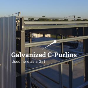 Fabricated Steel Structure Galvanized C-Purlins For Construction