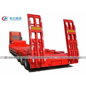 3 Lines 6 Axles Low Loader Lowboy Lowbed Semi Trailer 100T 120T For Excavators