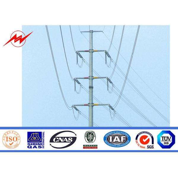 Quality 69KV 40FT HDG Steel Transmission Poles Galvanized For Philipine wholesale