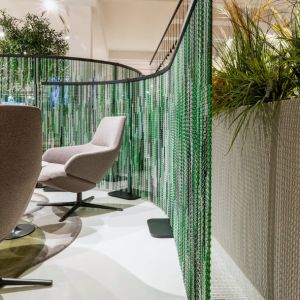 Effortless Modern Silver Aluminium Chain Door Curtain Easy Clean