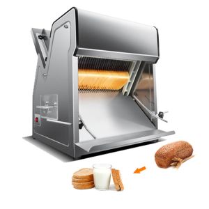 Commercial Electric Rotary Toast Cutter Bread Slicer Loaf Cutting Machine