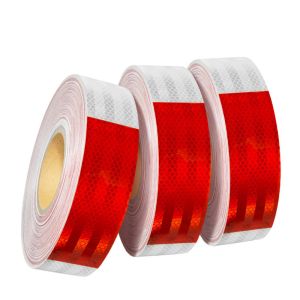High Visibility Reflective Tape Red and White DOT-C2 For Vehicles For Truck
