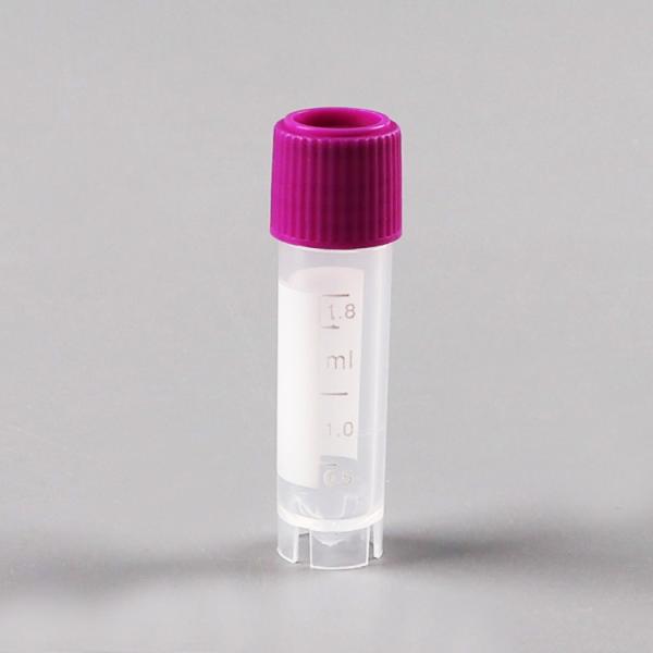 Gamma Sterilization Sample Collection Self Stand Freezing 1.8 Ml Cryogenic Vials