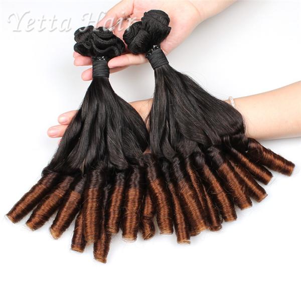 Quality Professional Unprocessed Funmi Virgin Hair 16 Inch Ombre Spiral Curl wholesale