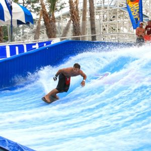Cheap Amusement Park Rides Surfboard Skateboard for Single , Surfing Simulator for Aqua Park for sale