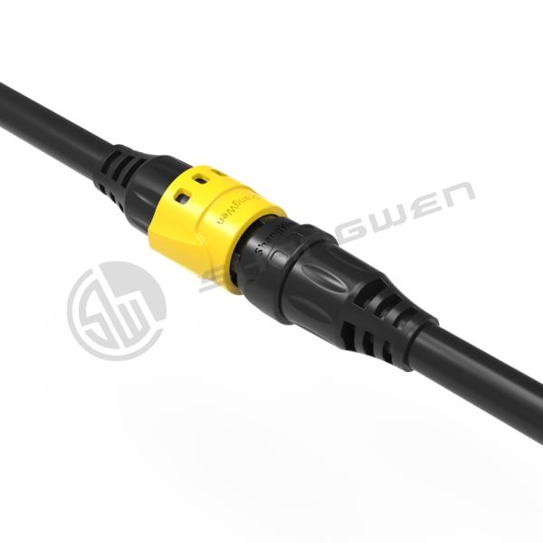 250V Small Waterproof Electrical Connectors IP67 M19 With Plastic Screw