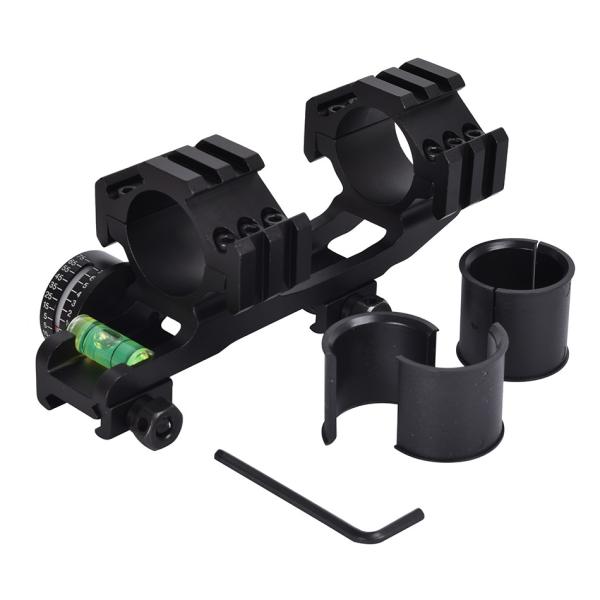 22mm Width Dual Ring Scope Mount with Bubble Level and Angle Indicator Center