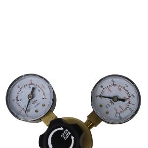 Adjustable Gas Pressure Regulator with Brass Bar Body Material and Double-Head