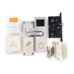 Brushed Stainless Steel Half Automatic Handle Door Lock Smart RFID Card Hotel