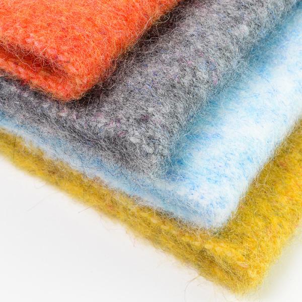 Blended Brushed Yarn For Knitting 1/6NM 6%Alpaca 6%Wool 44% Recycled Polyester