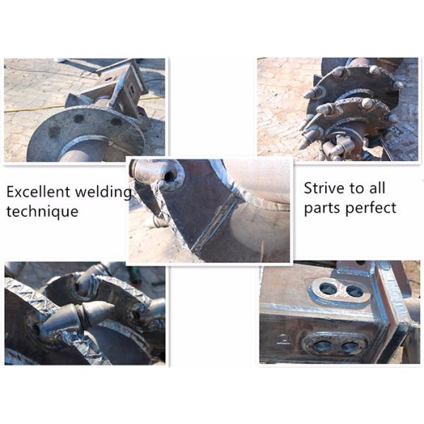 Earth Drill Boring Tools Double Cut Straight Drilling Auger With Rock Drilling Bits