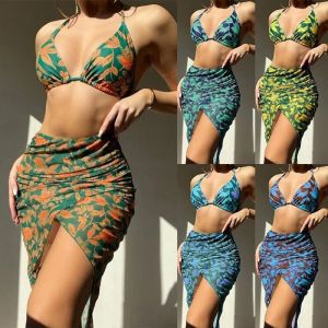 China Chic Comfortable 3 Piece Bathing Suit Set For Swimming Pool on sale