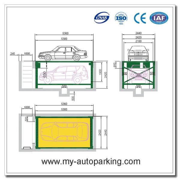 Underground Parking Garage Design/Double Stack Parking System/Hydraulic Stacker