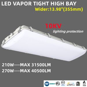 Sensor Control 200W LED Linear High Bay Light Fixture for Warehouse IK10 IP67