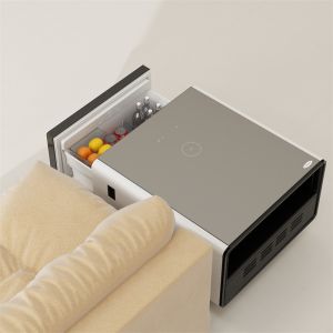 Multifunctional Coffee Table with Cooling Drawer Wireless Charging and Music