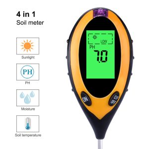 4 IN 1 Greenhouses Digital Soil Moisture Tester With LCD Display soil ph