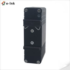 10 100 1000M Industrial PoE Injector Hi PoE 60W DIN Rail Mount Hardened Gigabit