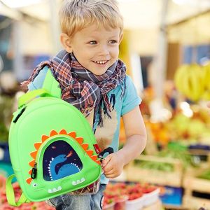 Green Kids Toddler Backpack Dinosaur Backpacks For Kids 2 - 8 Years Old