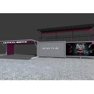 Vehicle Exhibition Terrace 40hc Luxury Expandable Container House