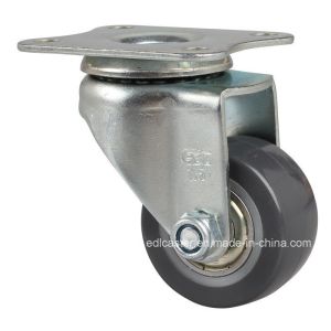Edl Mini 1.5 Plate Swivel PU Caster Load Capacity 40kg Brake Without Brake 26115-76