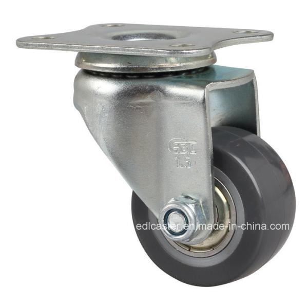 Edl Mini 1.5" Plate Swivel PU Caster Load Capacity 40kg Brake Without Brake