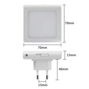 Plug in Led Night Light, Automatic Dusk to Dawn Photocell Sensor Plug-in Night
