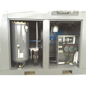 Oil Injected Screw Air Compressor High Separation Efficiency With Electric Motor