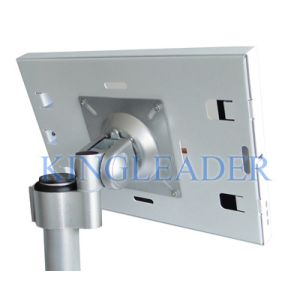 Metal Ipad Kiosk Enclosure Desktop Rugged With 360 Degree Rotatable Bracket