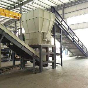 Plastic Grinding Machine PP / PE Films Pre Shredder Machine PP Woven Bags