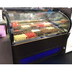 R404a Commercial Ice Cream Display Freezer With 16PCS 5 Liter Pans