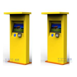 Interactive Touch Screen Half Outdoor Kiosk Waterproof With TFT LCD Monitor