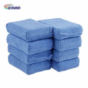 25x15x3cm Microfibre Applicator Pads 60G Blue Hand Wax Applicator