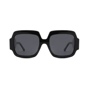 Thick Square Acetate Sunglasses , Retro Oversize Square Frame Acetate Sunglasses