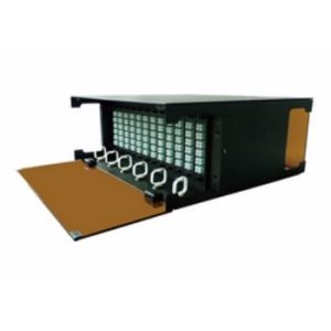 Cheap MTP MPO Chassis 4U Fiber Patch Panel MPO Fiber Cassette Black for sale