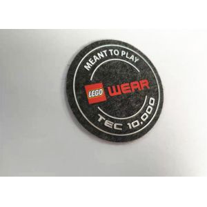 High Density Silicone Unique Iron On Patches Felt Fabric Labels Custom Logo