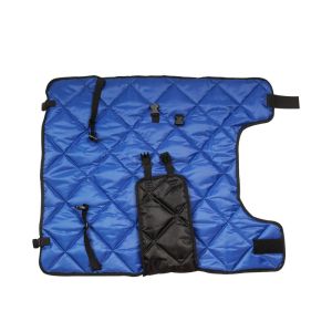 China Blue Calf Coat with Snap Fixing Closure for Winter Warmth on sale