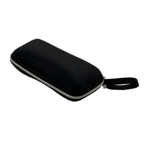 Black Customizable EVA Glasses Case , Hard Zippered Sunglass Case