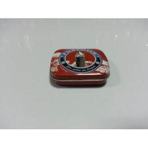 Small Tin Candy Containers With Lid and Plastic Insert