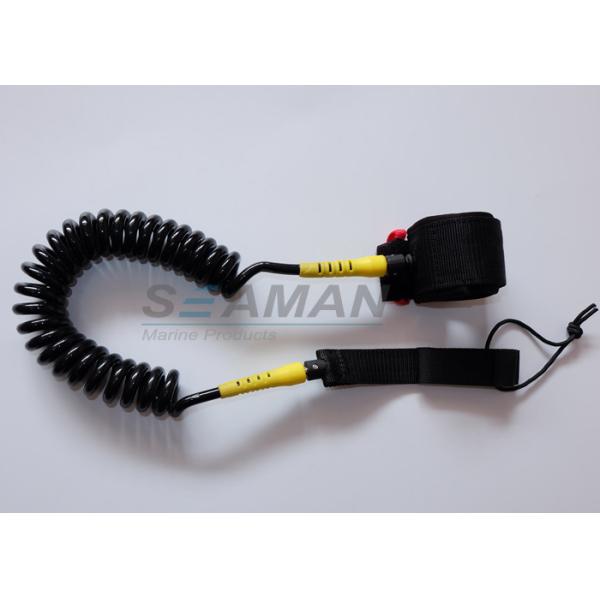 BASF urethane Premium Coiled SUP Leash For Paddleboard & Surfboards with Double