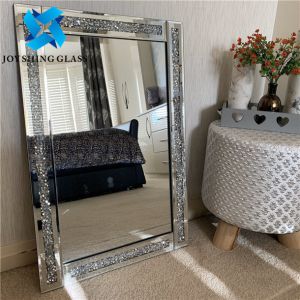 Decorative Vanity Silver Mirror Glass Customized Size OEM / ODM Accept